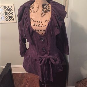 Cute Cardi with Buttons and Tie Waist